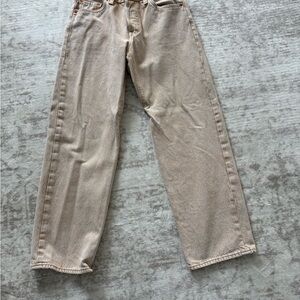 Levi's Light Tan 501 Jeans